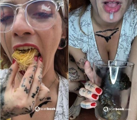 Spanish Beauty Eats Baklava and Takes a Shit in a Glass for You