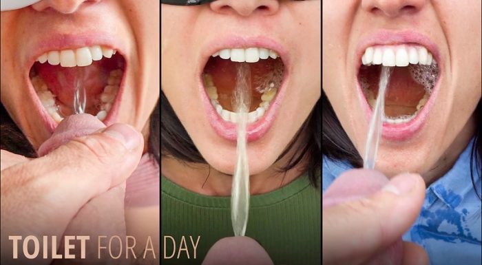 Bruce And Morgan – Im his Toilet for a Day