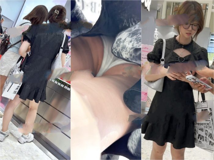 【KFC】长裙学生妹逛街被推销。被硬控不好意思离开趁机CD[某房原版]