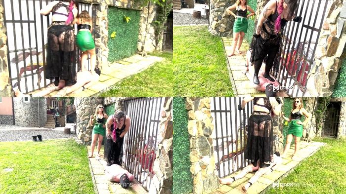Sadic Sadie – Two Dommes One Pity Slave Trampling On Him Outside