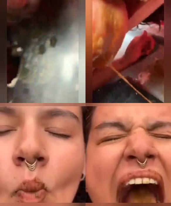 Portapottyqueen – Cleaning portapotty with my worthless mouth