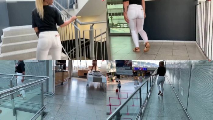 SteffiBlond – Vor Abflug am Flughafen