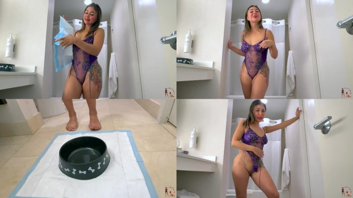 Femdom Puppy Play – Goddess Jess’ Pee Boyfriend