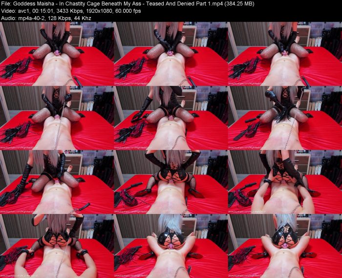 Goddess Maisha - In Chastity Cage Beneath My Ass - Teased And Denied Part 1 | FemDom | Kinkmixer