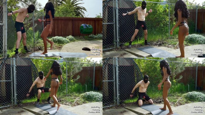 Goddess Wilde – Balls4play – Chained Backyard Slave
