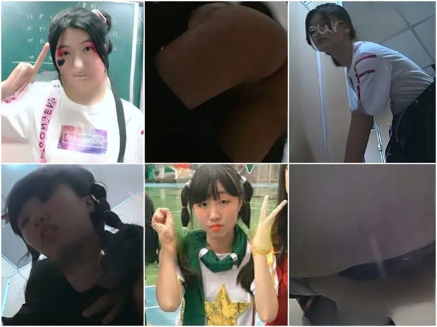 Public Restroom 【新着トイレ撮影】TWアートフェスティバルの舞台裏のトイレの隠し撮り、ツインポニーテールの可愛い女子クラスメイト…