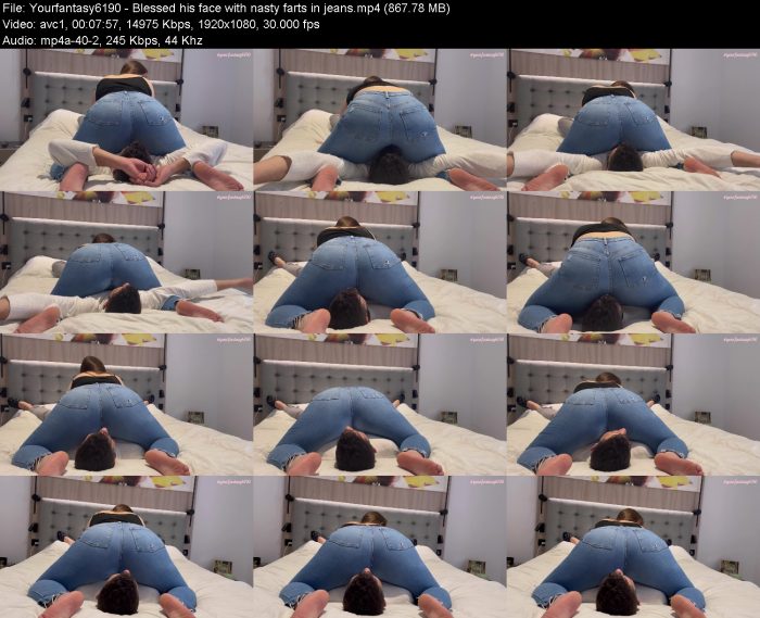 Yourfantasy6190 - Blessed his face with nasty farts in jeans | Toilet Slavery | Kinkmixer