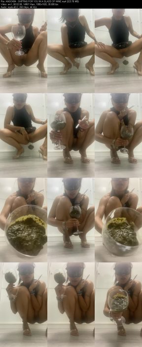 ANOOK84 - SHITTING FOR YOU IN A GLASS OF WINE | Poop Girls | Kinkmixer