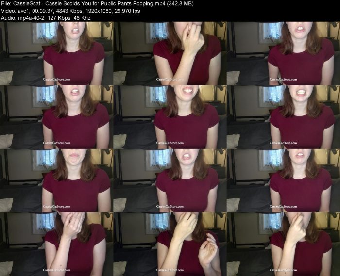 CassieScat - Cassie Scolds You for Public Pants Pooping | Poop Girls | Kinkmixer