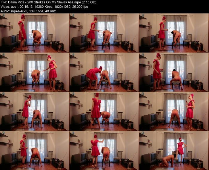 Dama Vida - 200 Strokes On My Slaves Ass | FemDom | Kinkmixer