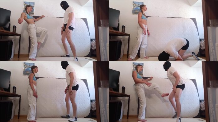 German Balls Busted – Barefoot Kicks