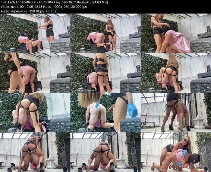 LadyAnnabelle666 - PEGGING my perv flatmate | FemDom | Kinkmixer