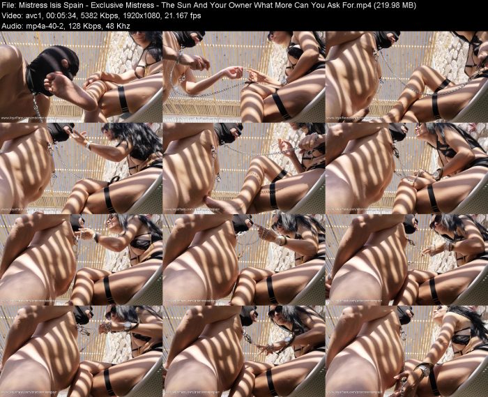Mistress Isis Spain - Exclusive Mistress - The Sun And Your Owner What M... | FemDom | Kinkmixer