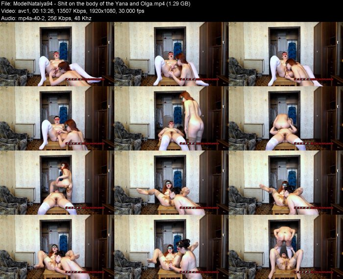 ModelNatalya94 - Shit on the body of the Yana and Olga | Poop Girls | Kinkmixer