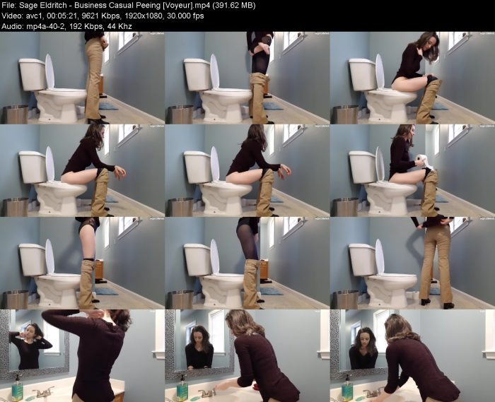Sage Eldritch - Business Casual Peeing [Voyeur] | Pee | Kinkmixer