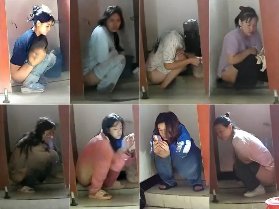 Nude Ass Toilet Female Dormitory of The Factory 6-8