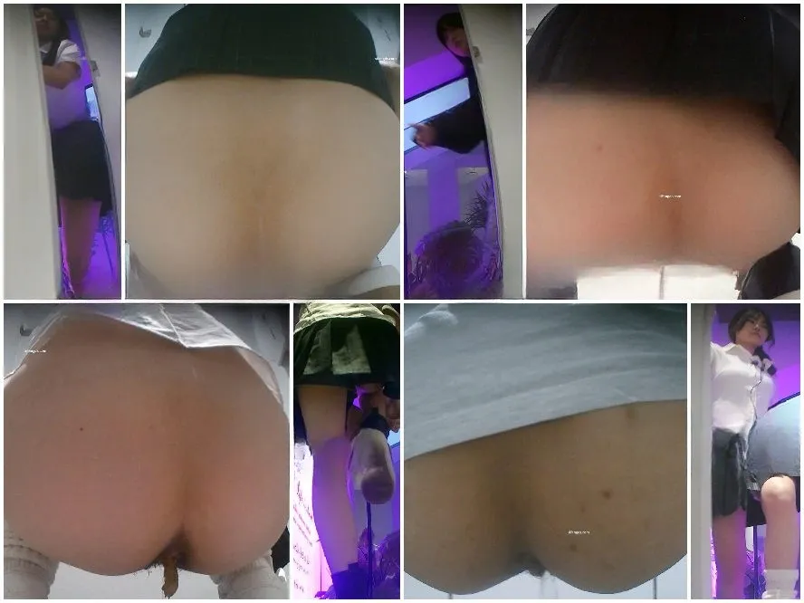Public Restroom 【独家CP】极品JK短裙女神再次入厕大便菊花一张一收