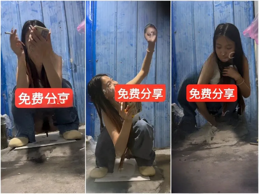 Public Restroom 最新のハッキング料金スカートグループの友達が無料で共有❤️若い長髪のかわいい女の子がうんちをしたり、喫煙したり、…