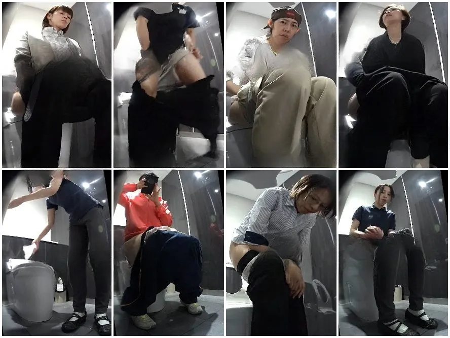 Public Restroom 無修正　 デパ－トトイレ2カメ盗撮外撮り有 | Toilet Voyeurism | Kinkmixer