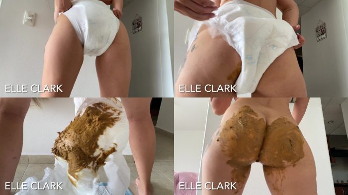 ElleClarkScatQueen – shitting in a diaper