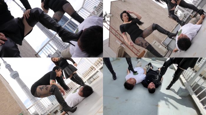 Faceslap Japan Super Hard – Horrible Boots Domination By Two Bad Women