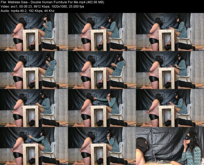 Mistress Gaia - Double Human Furniture For Me | FemDom | Kinkmixer