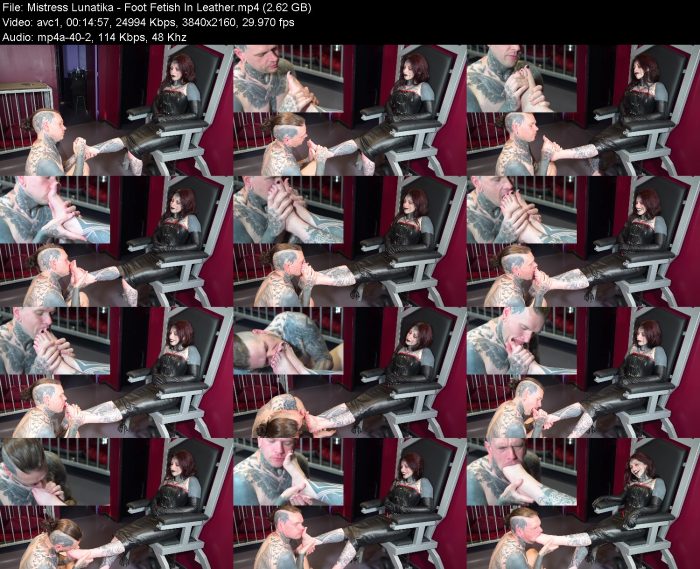 Mistress Lunatika - Foot Fetish In Leather | FemDom | Kinkmixer