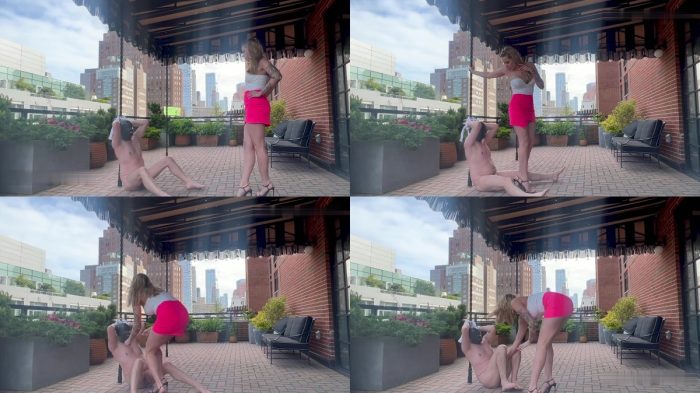 Princess Alexandria – Ballbusting on the Balcony