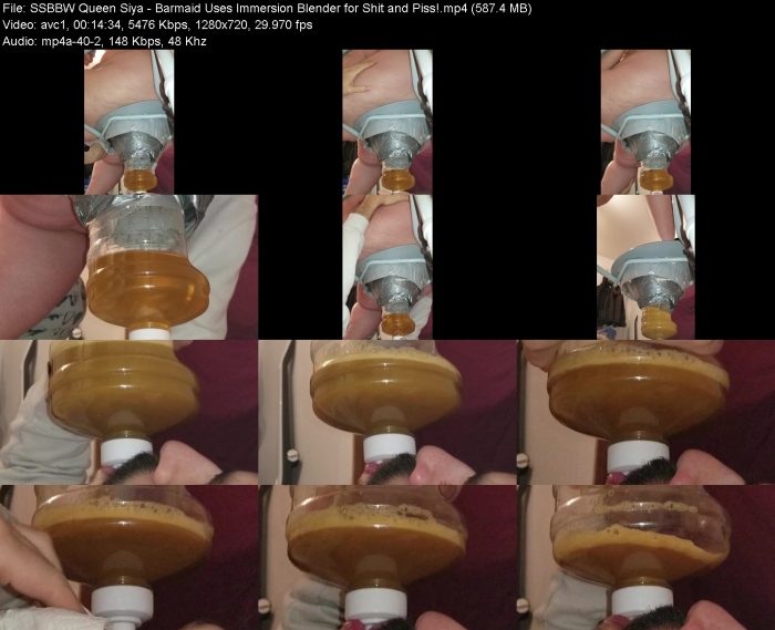 SSBBW Queen Siya - Barmaid Uses Immersion Blender for Shit and Piss! | Toilet Slavery | Kinkmixer