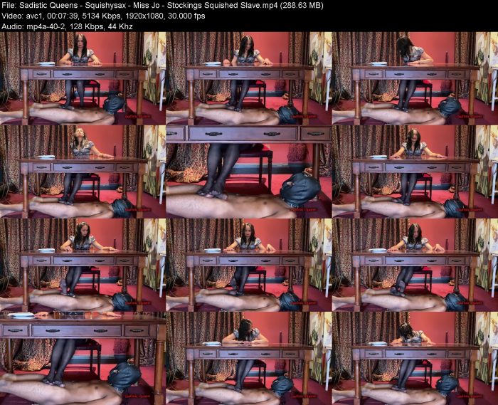 Sadistic Queens - Squishysax - Miss Jo - Stockings Squished Slave – KinkMixer - Violent Crazy Desires Sadistic Queens - Squishysax - Miss Jo - Stockings Squished Slave | FemDom | Kinkmixer
