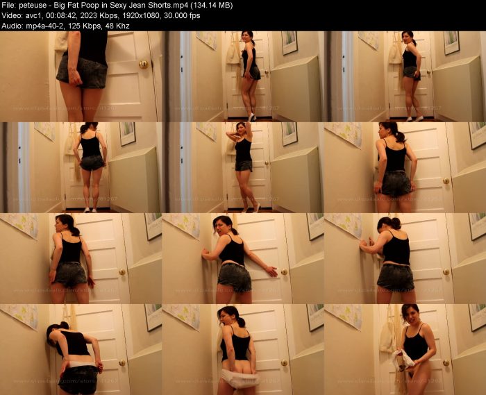 peteuse - Big Fat Poop in Sexy Jean Shorts | Poop Girls | Kinkmixer