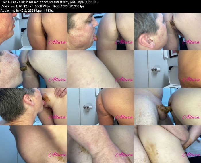 Allura - Shit in his mouth for breakfast dirty anal | Poop Girls | Kinkmixer