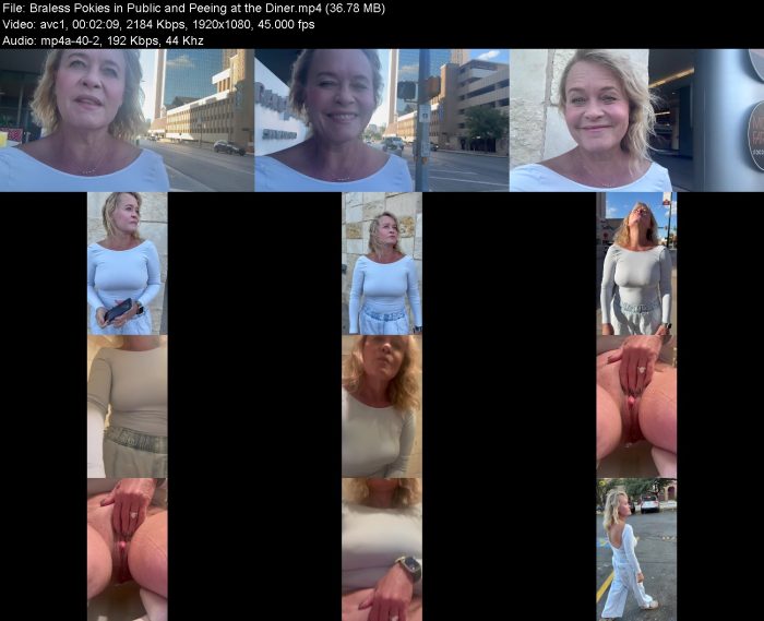 Braless Pokies in Public and Peeing at the Diner | Pee | Kinkmixer