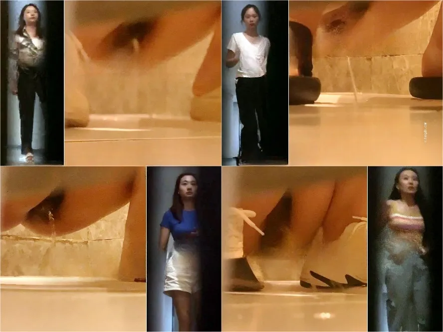 Girls on the Toilet [トイレショット] セクシーなハイヒールを履き、ウェーブヘアのネットセレブが後ろから排便する。 | Toilet Voyeurism | Kinkmixer