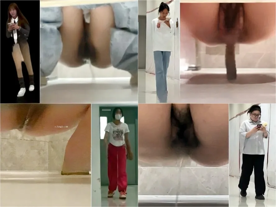Girls on the Toilet [トイレショット] セクシーなハイヒールを履き、ウェーブヘアのネットセレブが後ろから排便する。 | Toilet Voyeurism | Kinkmixer