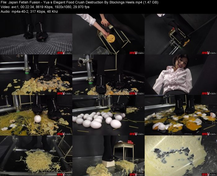Japan Fetish Fusion - Yua s Elegant Food Crush Destruction By Stockings ... | FemDom | Kinkmixer