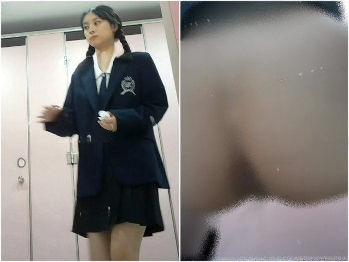 Public Restroom 負け犬が女子高生トイレで撮影した写真が新たに流出❤️ 長年憧れていたJK制服姿の女の子のアソコには、毛が数本生え…