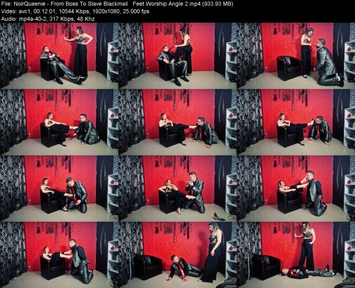NoirQueenie - From Boss To Slave Blackmail Feet Worship Angle 2 | FemDom | Kinkmixer