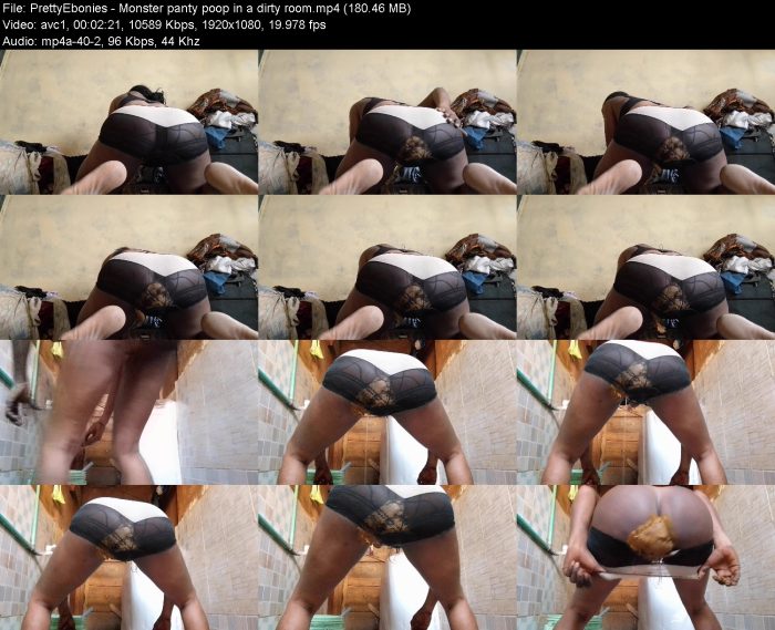 PrettyEbonies - Monster panty poop in a dirty room – KinkMixer - Violent Crazy Desires PrettyEbonies - Monster panty poop in a dirty room | Poop Girls | Kinkmixer