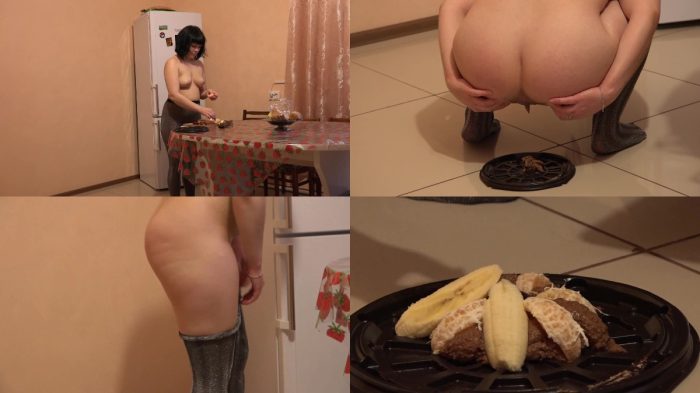 brown7 – The girl shits and eats its shit with fruit
