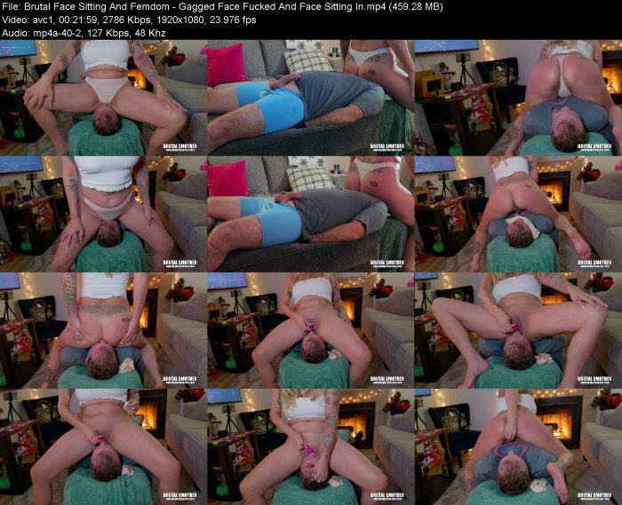 Brutal Face Sitting And Femdom - Gagged Face Fucked And Face Sitting In | FemDom | Kinkmixer