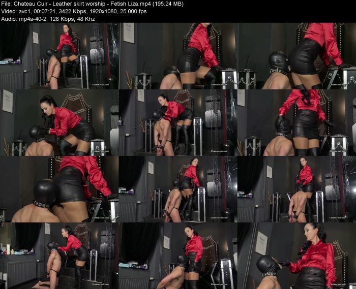 Chateau Cuir - Leather skirt worship - Fetish Liza | FemDom | Kinkmixer