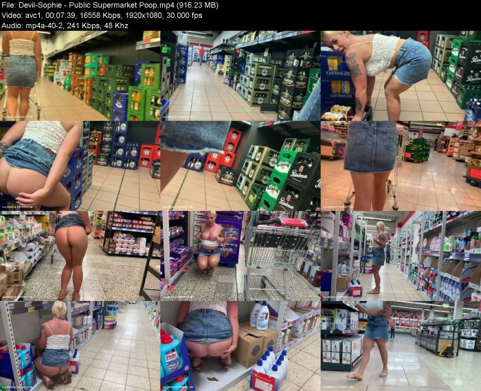 Devil-Sophie - Public Supermarket Poop | Poop Girls | Kinkmixer