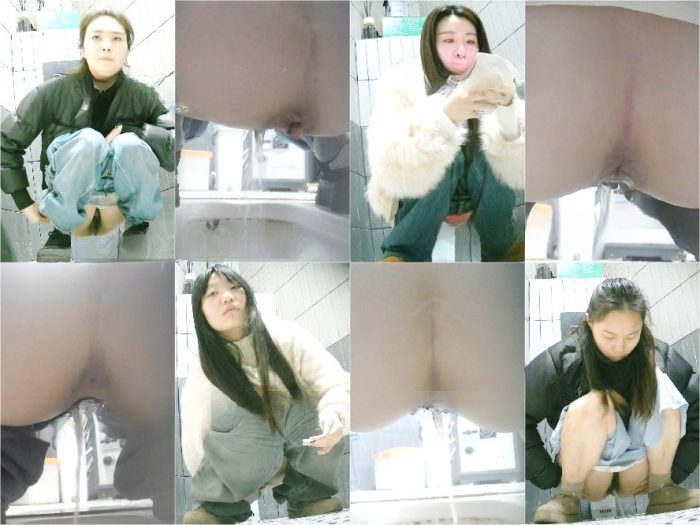 Spy Camera 11月に流出した新シリーズ❤️ 三流大学の簡素な女子トイレの裏で撮られた写真には、背中を露出し、ハイヒールを履き、売春婦の... | Toilet Voyeurism | Kinkmixer