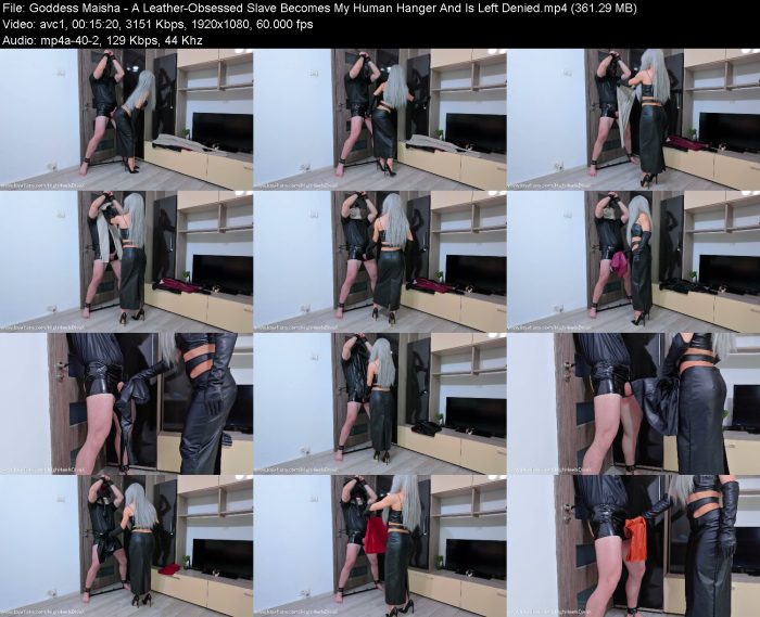 Goddess Maisha - A Leather-Obsessed Slave Becomes My Human Hanger And Is... – KinkMixer - Violent Crazy Desires Goddess Maisha - A Leather-Obsessed Slave Becomes My Human Hanger And Is... | FemDom | Kinkmixer