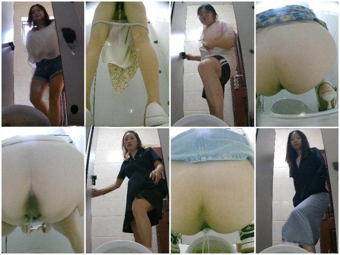 Girls on the Toilet 編み物工場シリーズの最新トイレ写真10セットが大集合❤透かしなしのオリジナルファイルで価値大です。 | Toilet Voyeurism | Kinkmixer