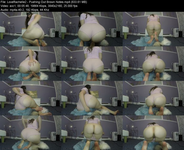 LoveRachelle2 - Pushing Out Brown Notes | Poop Girls | Kinkmixer