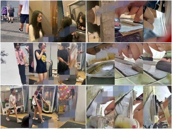 Spy Camera 【トイレショット】新たに流出した映像には、クローズアップや正面からのショットなど、さまざまな場所でさまざまな女の子が排尿し…