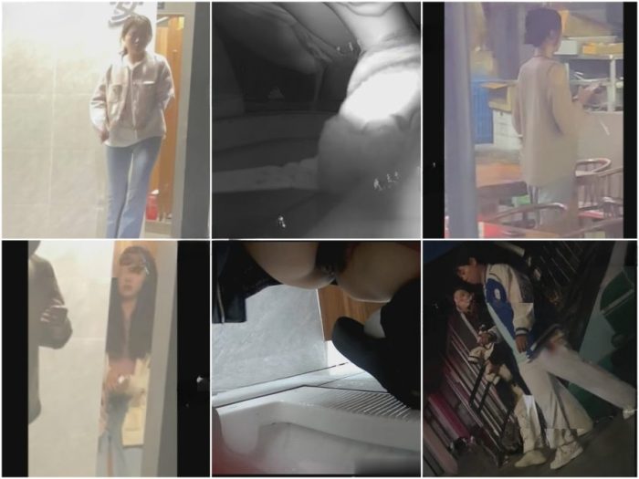 Spy Camera 新しく流出した写真❤️ 名カメラマンが道端のレストランの女性用トイレに潜入し❤️ 美しい女性たちが排尿する様子を隠し撮りし…