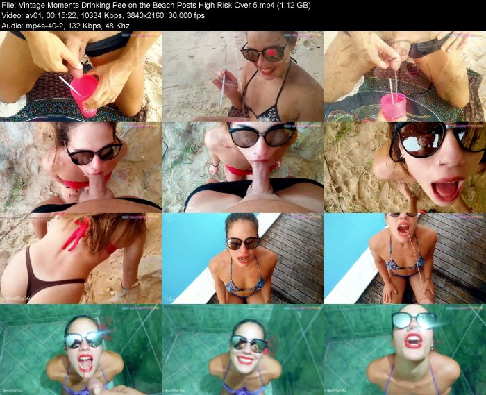 Vintage Moments Drinking Pee on the Beach Posts High Risk Over 5 | Pee | Kinkmixer